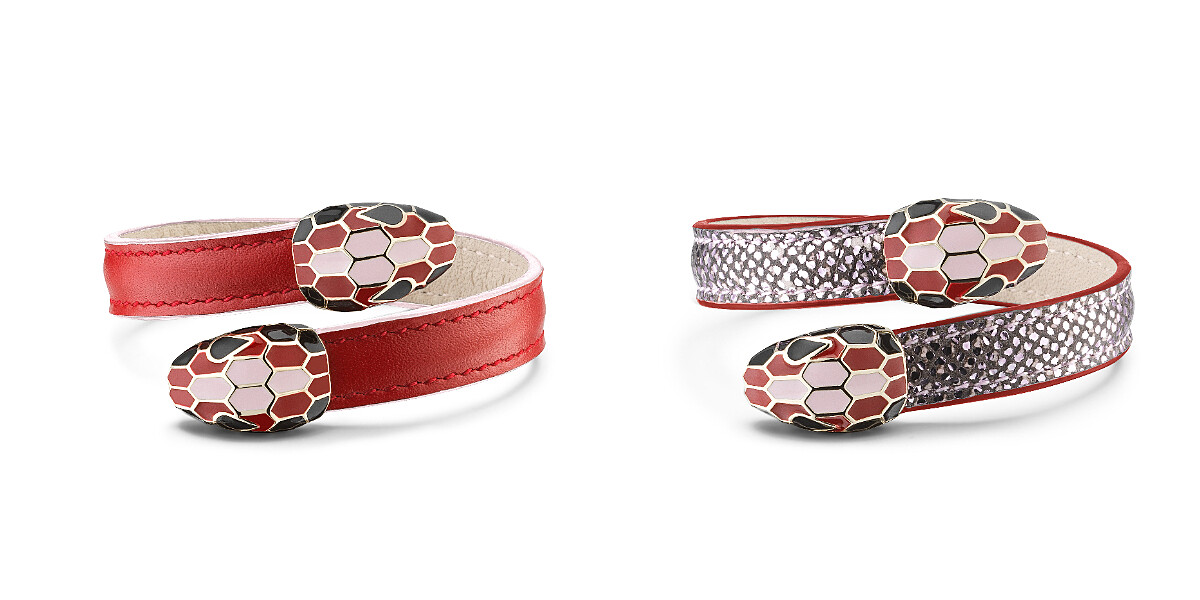 Serpenti Forever情人節限定雙頭蛇手環，NT$12900~15500