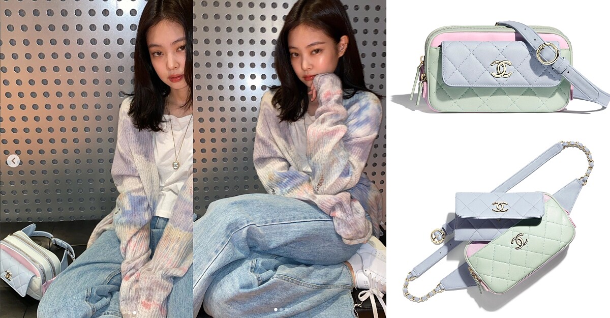 「人間香奈兒」Jennie OOTD 5連拍，角落CHANEL「棉花糖腰包」引爆討論！