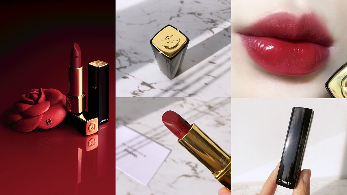 香奈兒超炫耀山茶花唇膏,把香奈兒女士最愛的山茶花放在金色唇膏蓋上,#627的棕紅山茶花已造成小紅書暴動