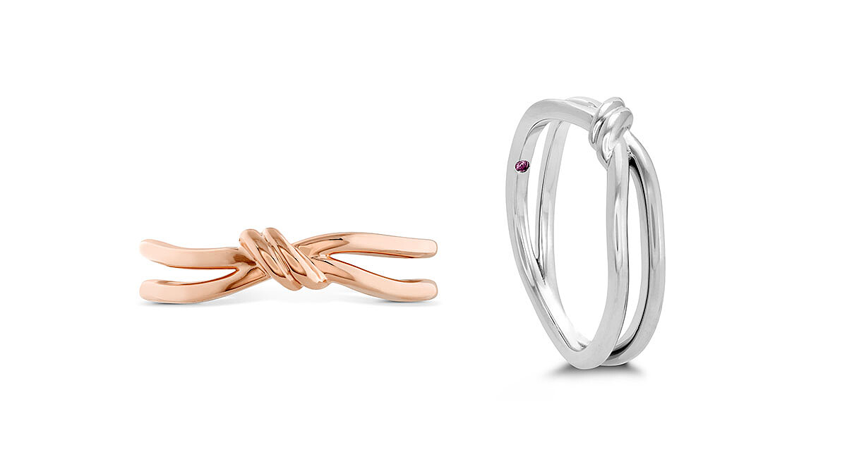 FORGET YOU NEVER戒指，玫瑰金/白K金、粉紅剛玉