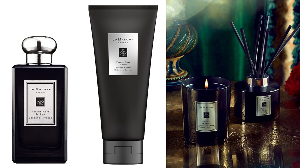 Jo Malone London「黑瓶」絲絨玫瑰與烏木人氣高到推出沐浴露與擴香,消光霧黑包裝超有質感,還有黑瓶裡第一罐髮香噴霧