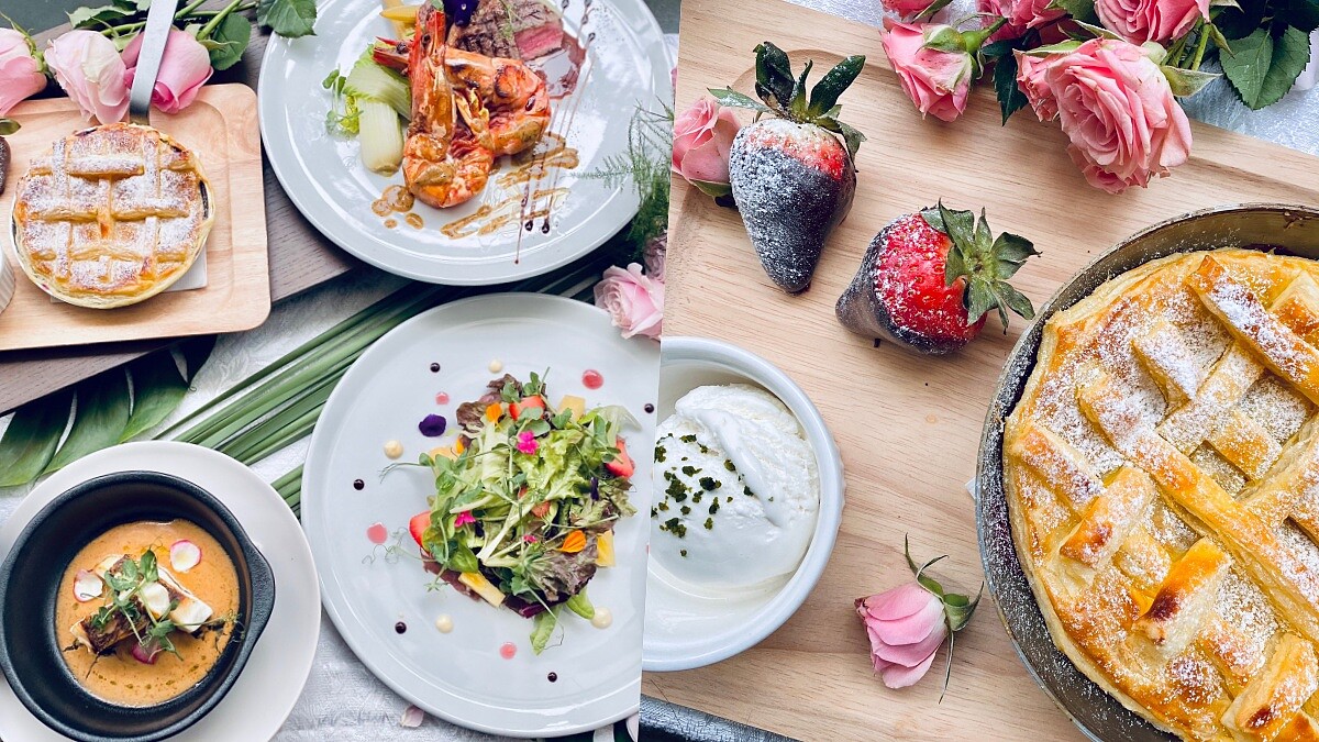 浪漫滿分!采采食茶推「紅粉情人節套餐」以草莓入菜,一起品嚐愛情酸甜苦辣