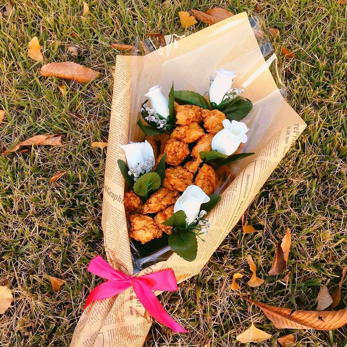 炸雞花束