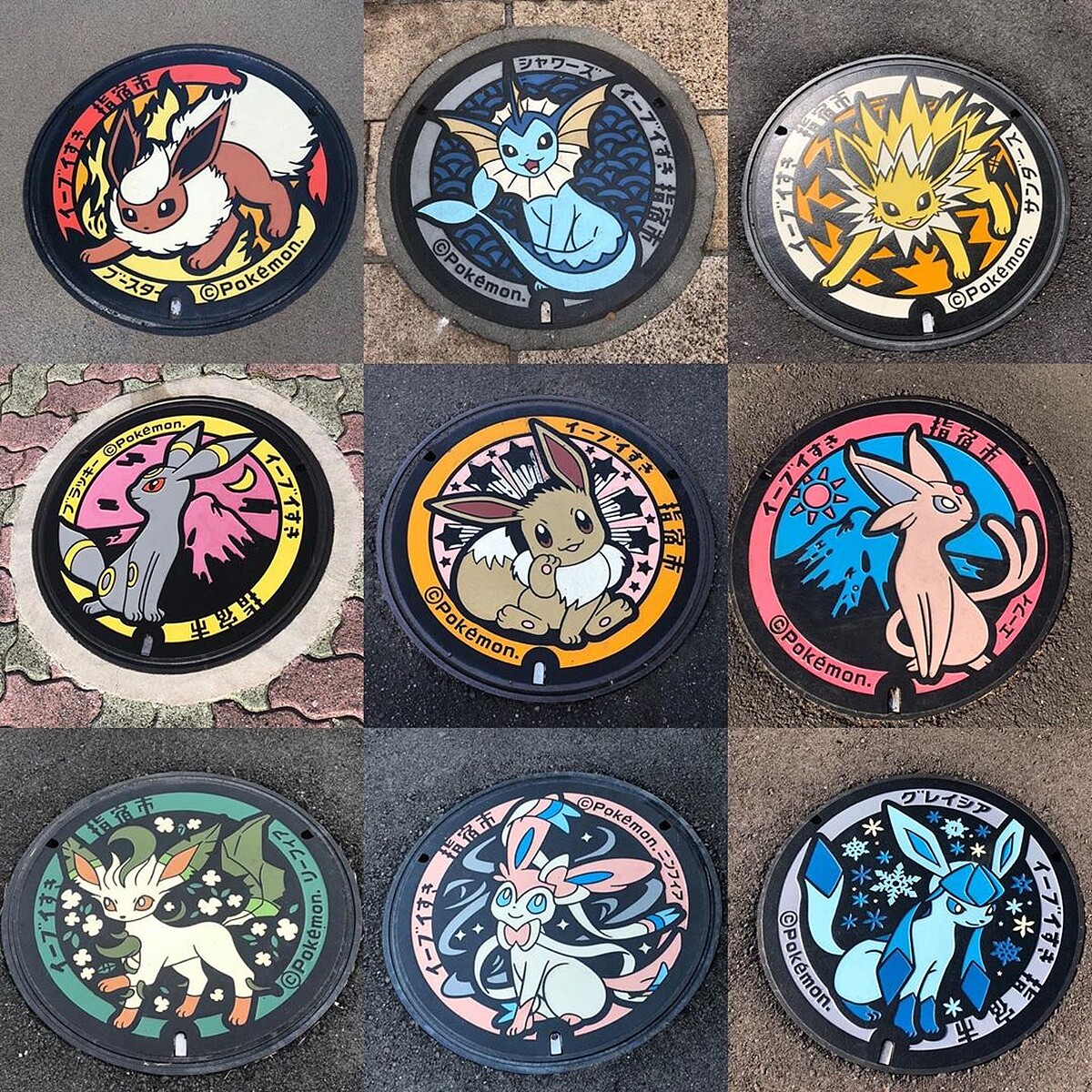 伊布人孔蓋 PHOTO/IG@pokego_queen