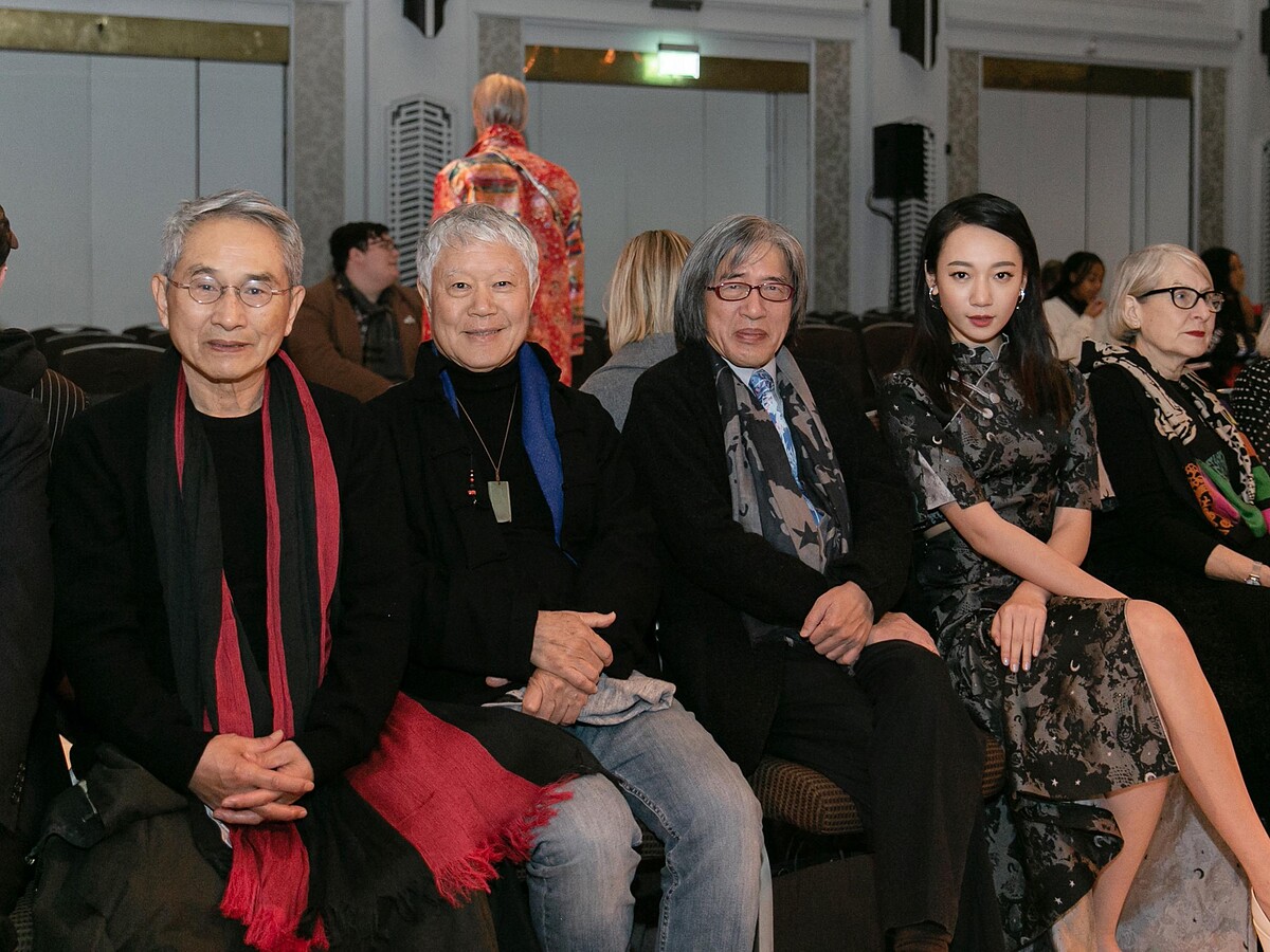 （左起）林懷民、作家蔣勳、詹爸詹宏志、吳卓源。