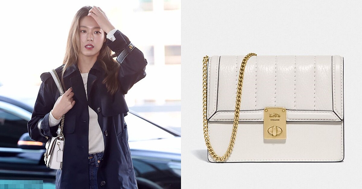 韓團AOA成員雪炫飛往紐約時，背的就是HUTTON。（NT$16,800）