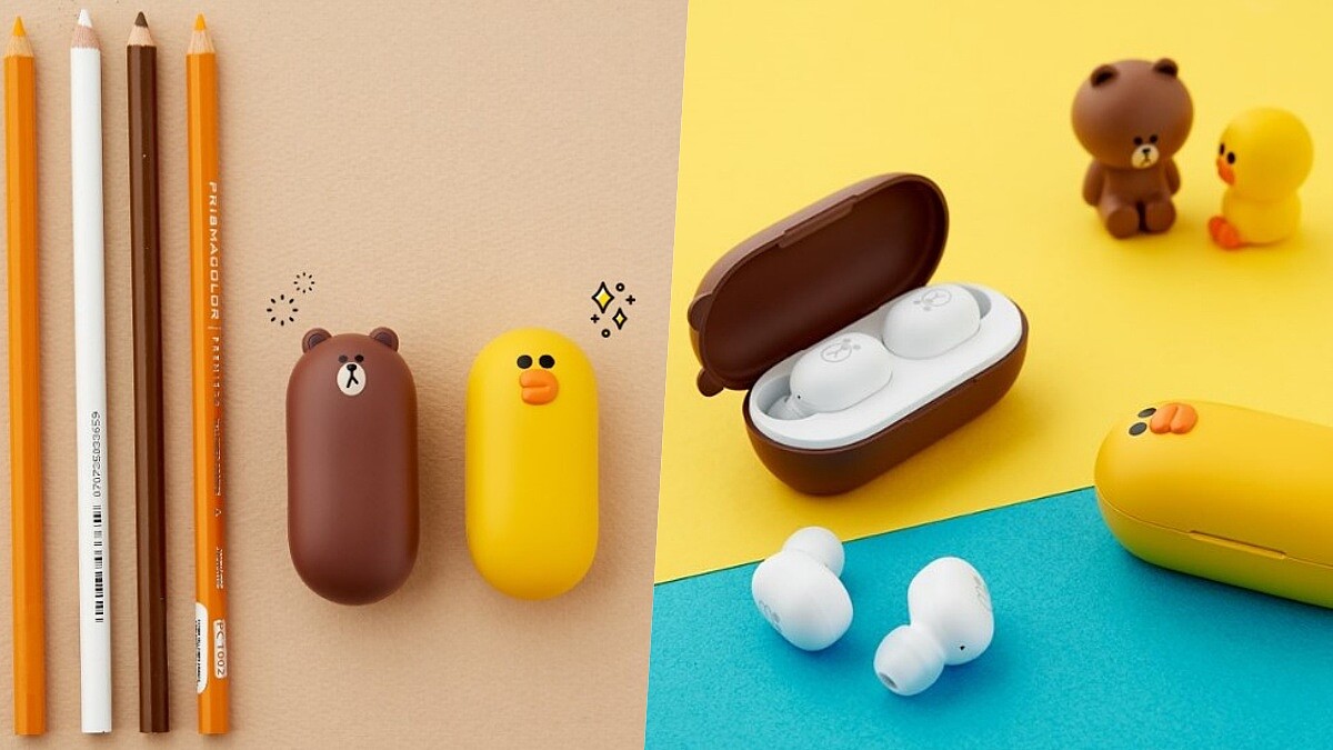 吃可愛長大！LINE FRIENDS推出「熊大、莎莉」真無線藍牙耳機，具防水效果無論雨天運動皆可用