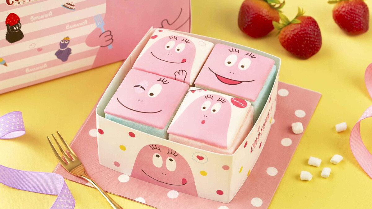 COLD STONE打造超療癒「泡泡先生四宮格冰淇淋蛋糕」！7-11獨家販售，吃得到夢幻藍色棉花糖冰淇淋