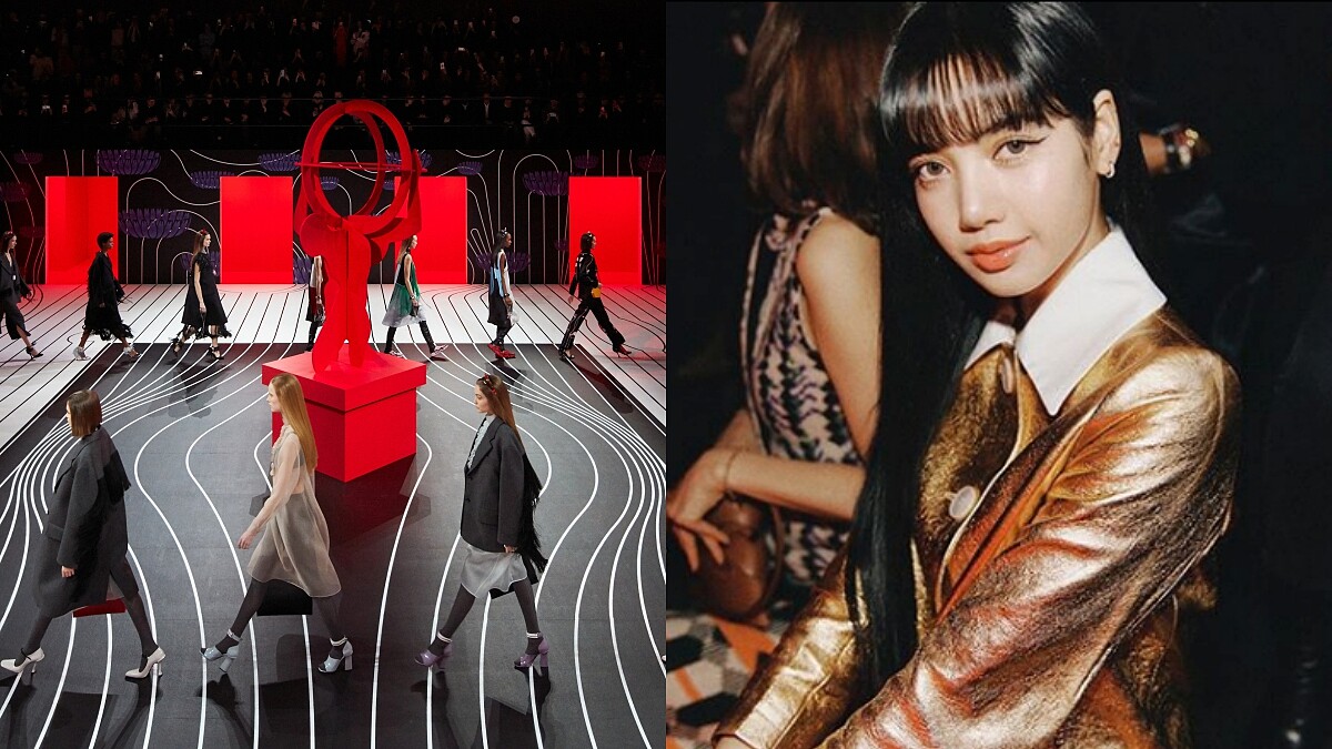 2020秋冬米蘭時裝週｜炫目全場的超現實迷幻空間！Black Pink Lisa以洋娃娃造型現身Prada秀場！