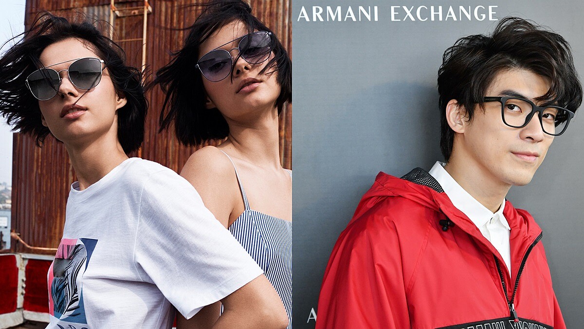 連林哲熹也卯起來掃貨！Armani Exchange首次與小林眼鏡合作，推出春夏必備糖果色墨鏡