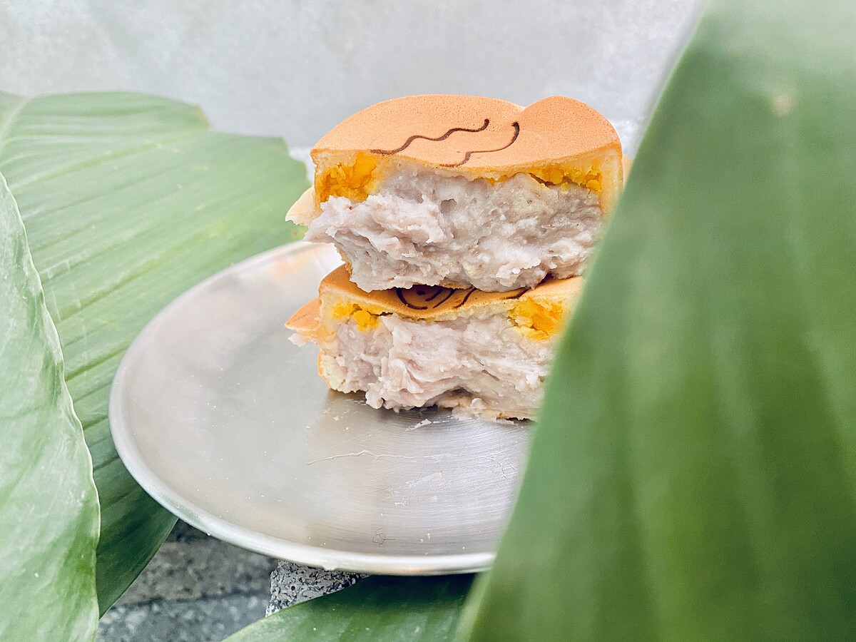 野小孩車輪餅必吃芋頭鹹蛋