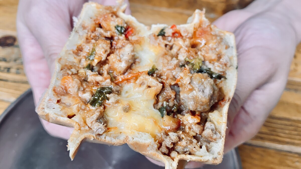 打拋豬肉車輪餅