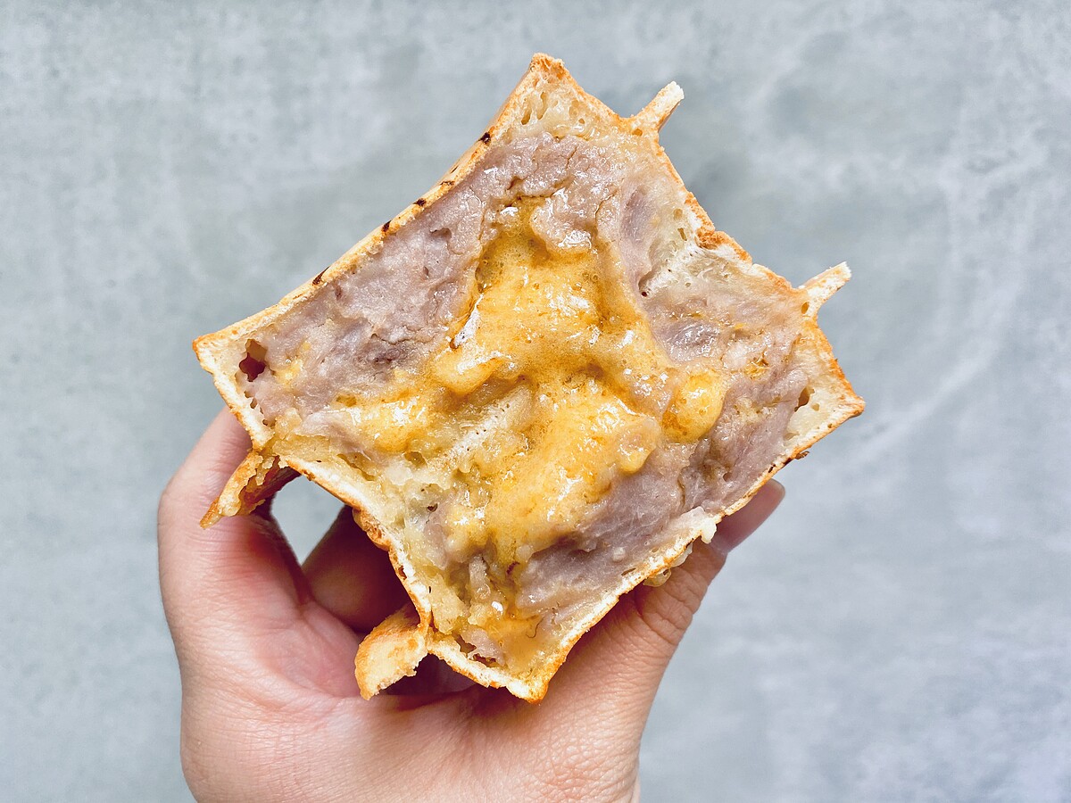 芋頭流沙車輪餅