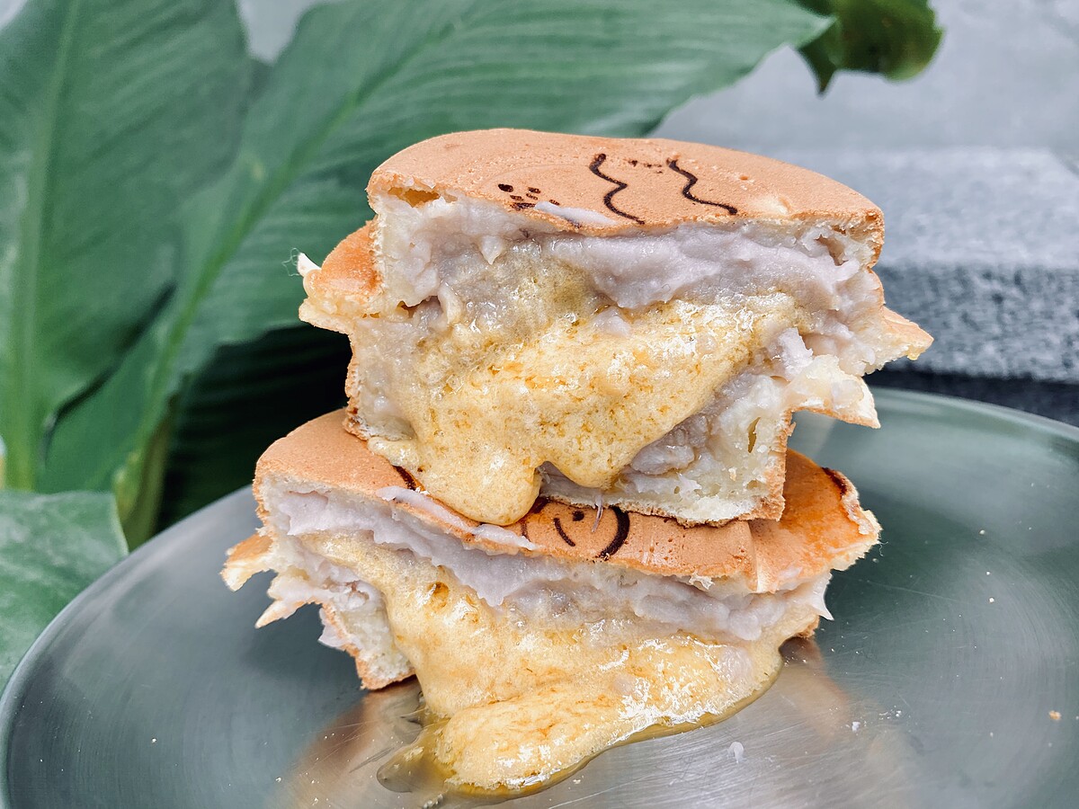 野小孩芋頭流沙車輪餅