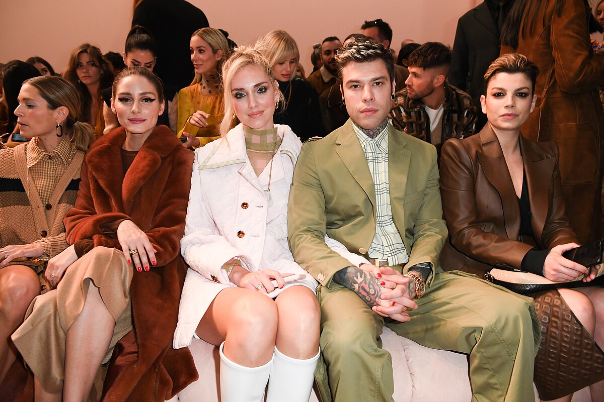 （左1&2&3）Olivia Palermo、Chiara Ferragni與老公Fedez