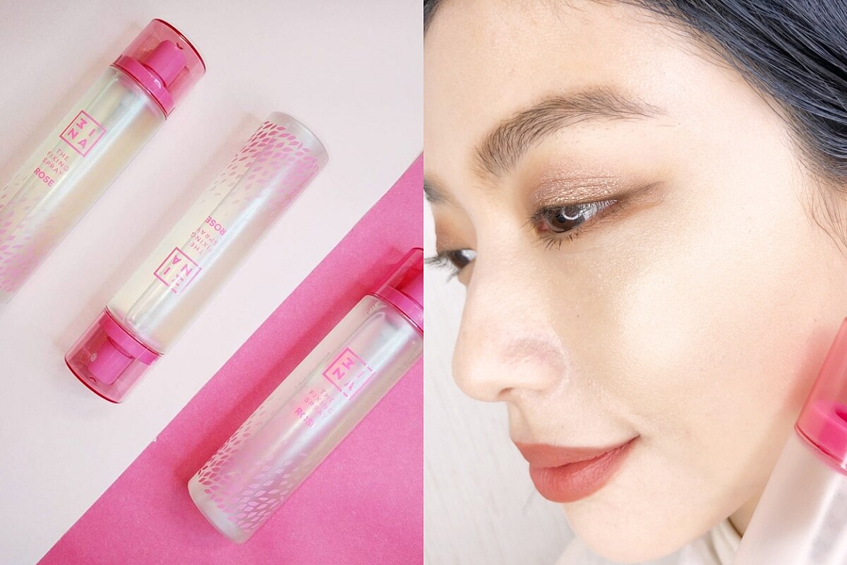 3INA神仙噴霧「高肌能甦活水噴霧」一噴超定妝、戴口罩也不掉色、還能讓眼影超顯色