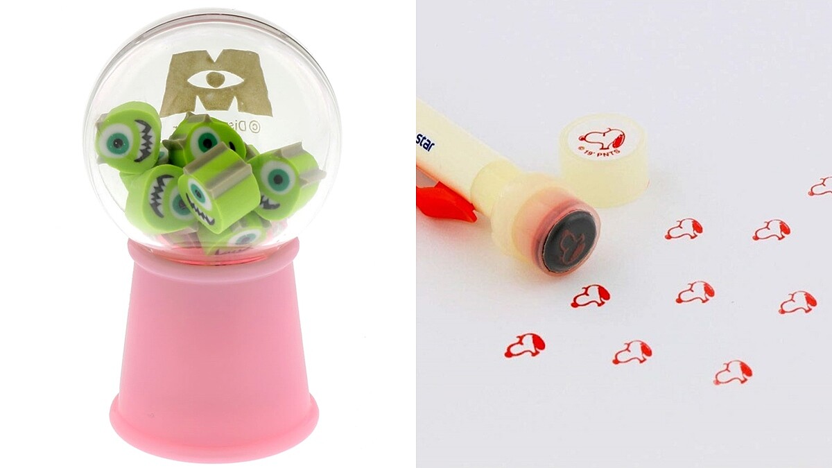 誠品5大療癒文具系列推薦！大眼怪橡皮擦扭蛋機、史努比印章筆超可愛，讓你開學不憂鬱