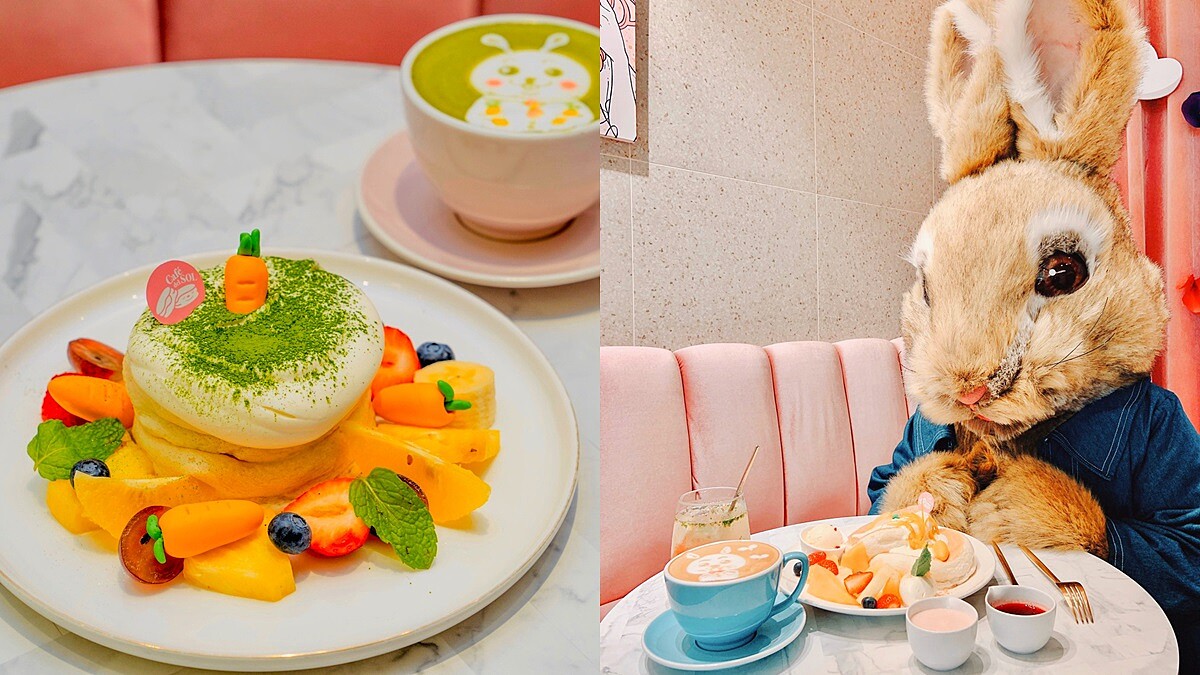 最萌比得兔快閃3天！福岡人氣鬆餅Café del SOL推「比得兔鬆餅」限定套餐，療癒系舒芙蕾鬆餅