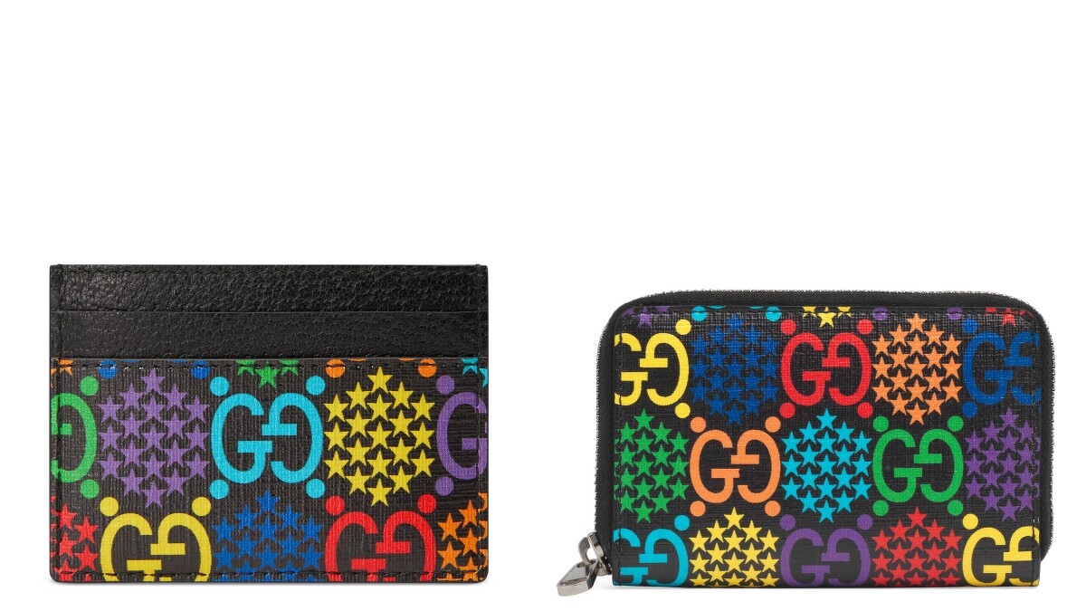 （左起）Psychedelic系列卡夾（NT$9,700）、拉鍊卡夾（NT$10,200）