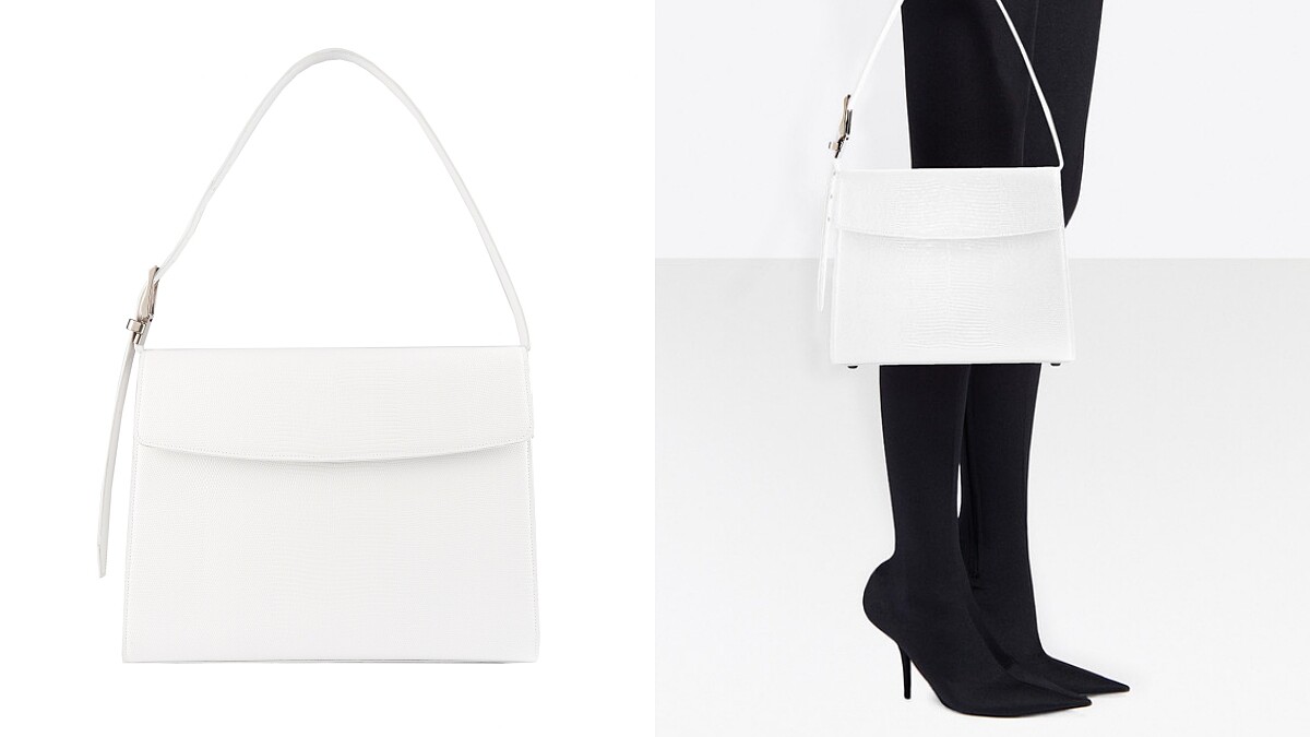 白色蜥蜴壓紋M（NT$55,900）