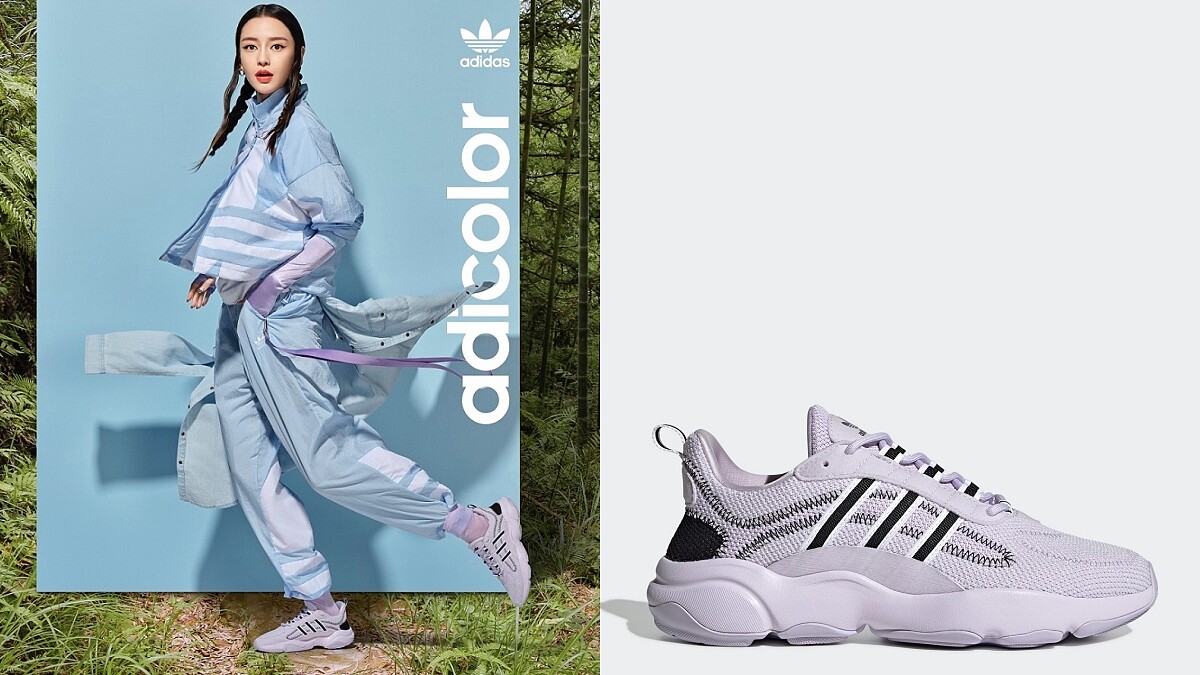 荷包又要破洞了！Angelababy愛迪達新大片，我只聽到「薰衣草紫」HAIWEE球鞋的猛烈呼喚～