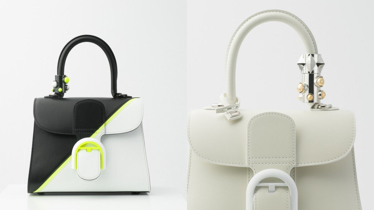 Brillant系列光亮白提把裝飾牛皮小型肩背手提包（NT$197,600）