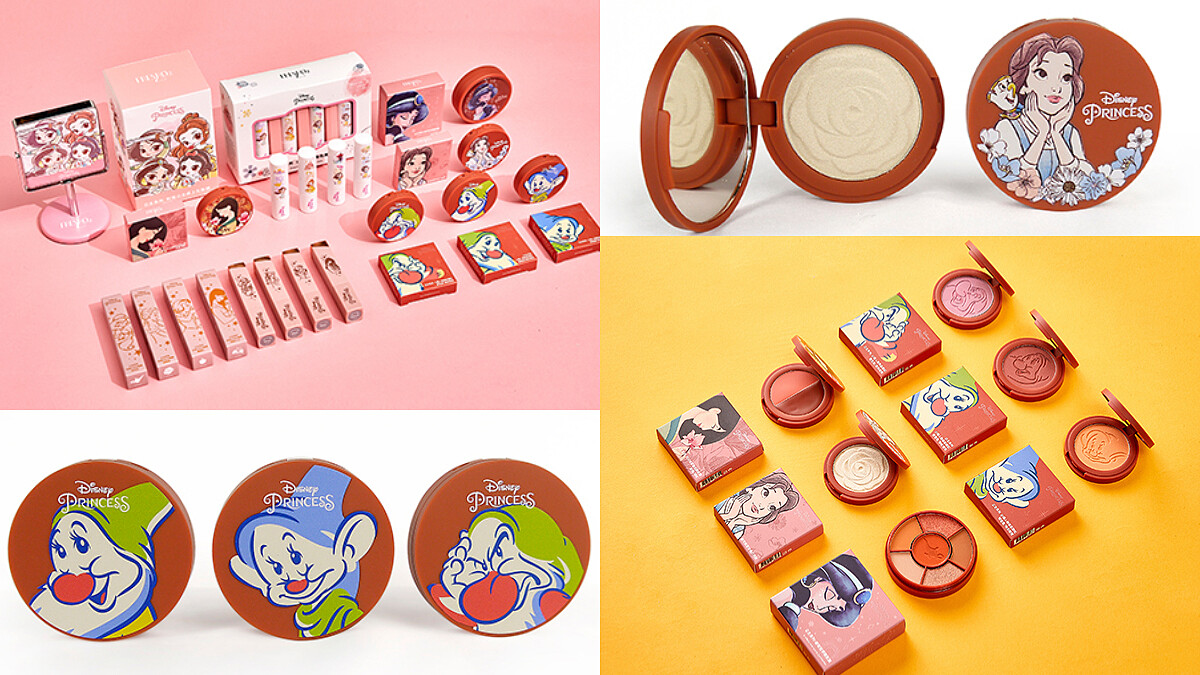 2020 FreshO2迪士尼公主彩妝，小矮人「無害血潤腮紅」、貝兒「白玫瑰打亮」打造粉嫩蘋果肌超討喜！