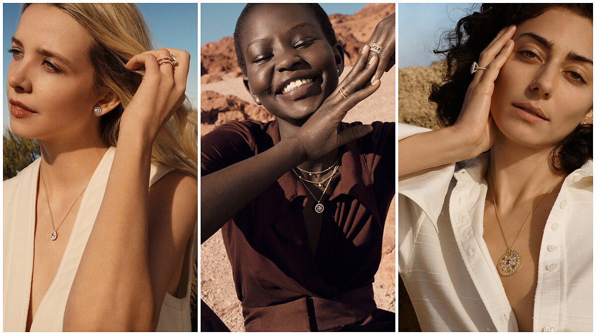 每個女人都是獨特的存在，De Beers 全新形象廣告以自然生動的寫實影像，傳遞自然美的魅力。