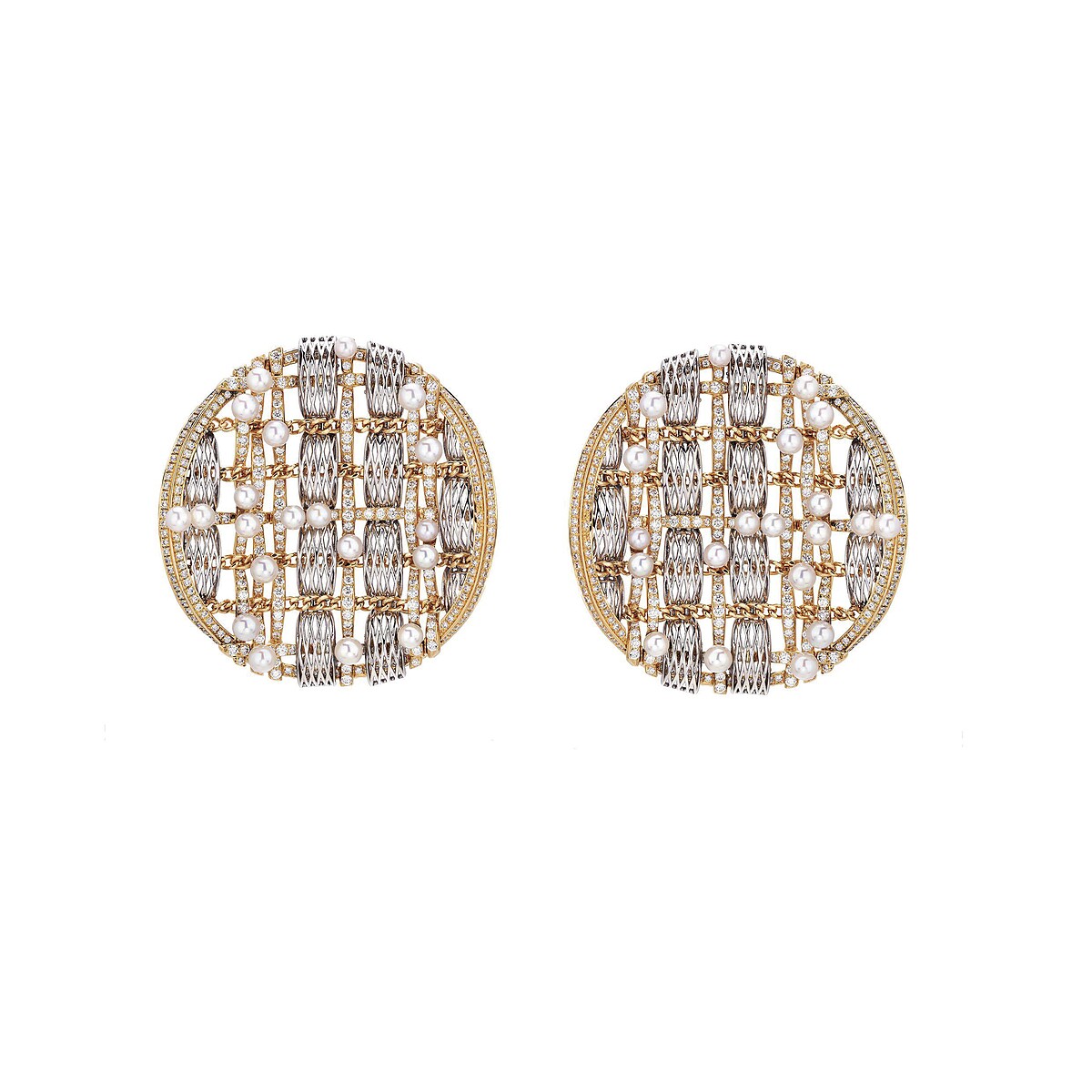 Tweed d'Or 高級珠寶耳環。