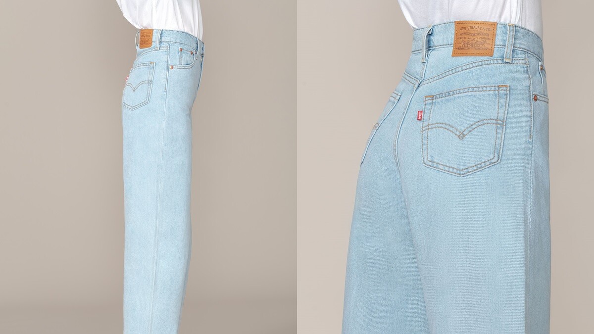 LEVI&rsquo;S&reg; Balloon時髦高腰繭型褲復古淡藍，NT 3,790-3,990