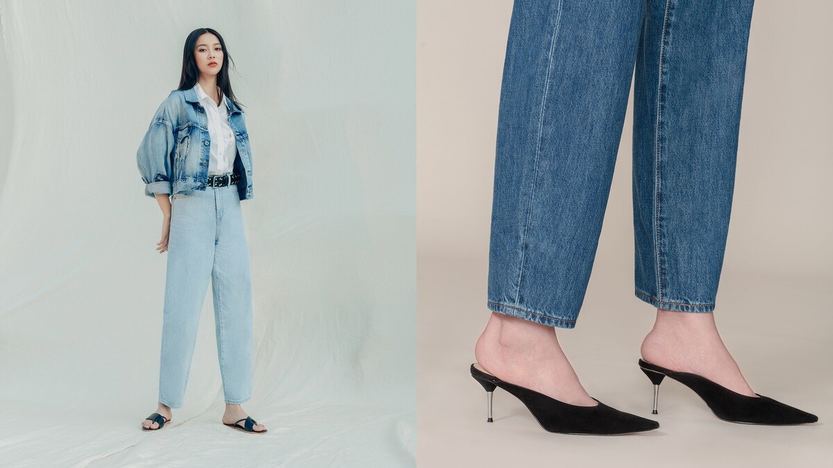 LEVI&rsquo;S&reg; Balloon時髦高腰繭型褲復古淡藍，NT 3,790-3,990