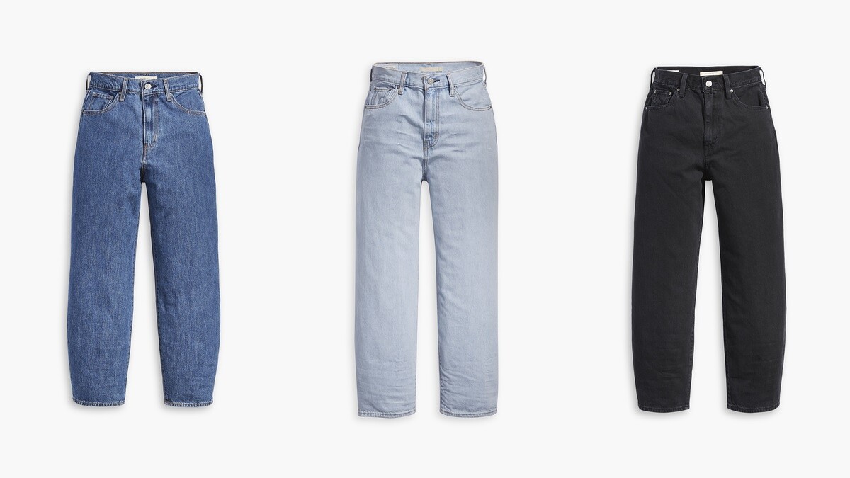 LEVI&rsquo;S&reg; Balloon時髦高腰繭型褲復古淡藍，NT 3,790-3,990