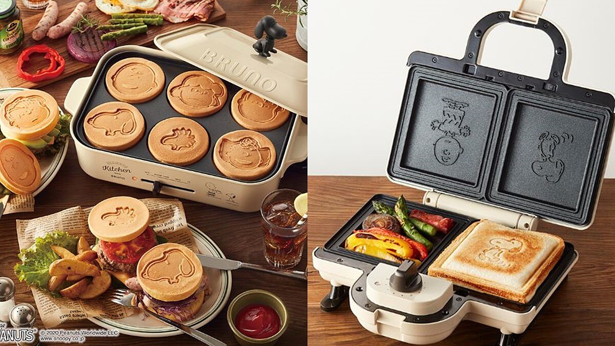史努比控必收！BRUNOxPEANUTS推史努比系列家電，SNOOPY圖案熱壓吐司、鬆餅、造型蛋糕超欠吃