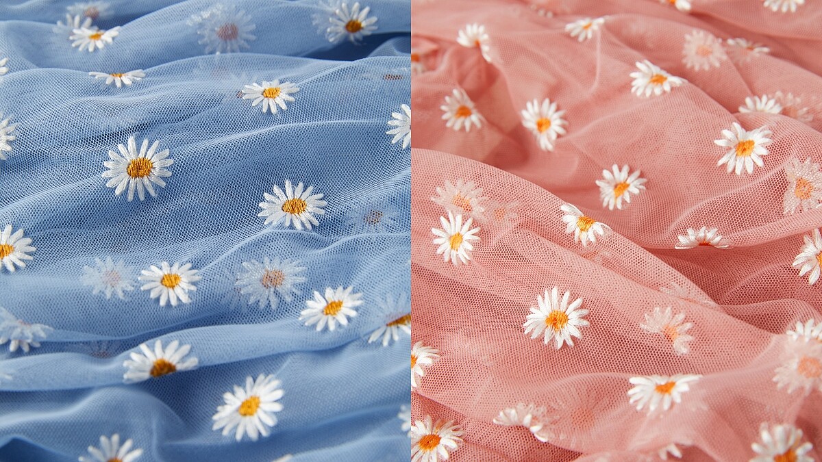 小雛菊刺繡，清新又帶點甜味