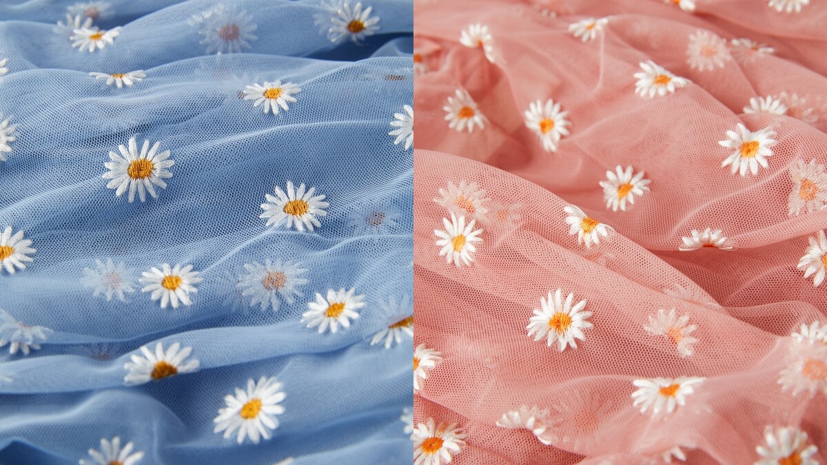 小雛菊刺繡,清新又帶點甜味
