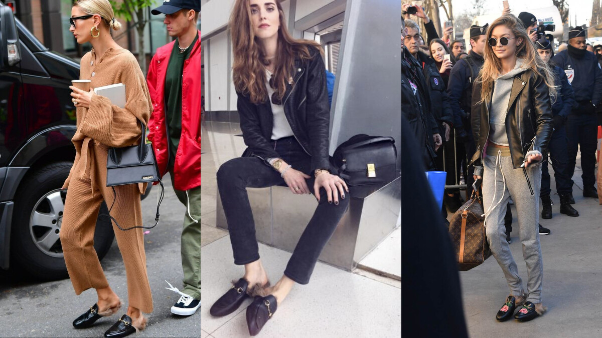 2015年引起轟動的毛毛穆勒鞋