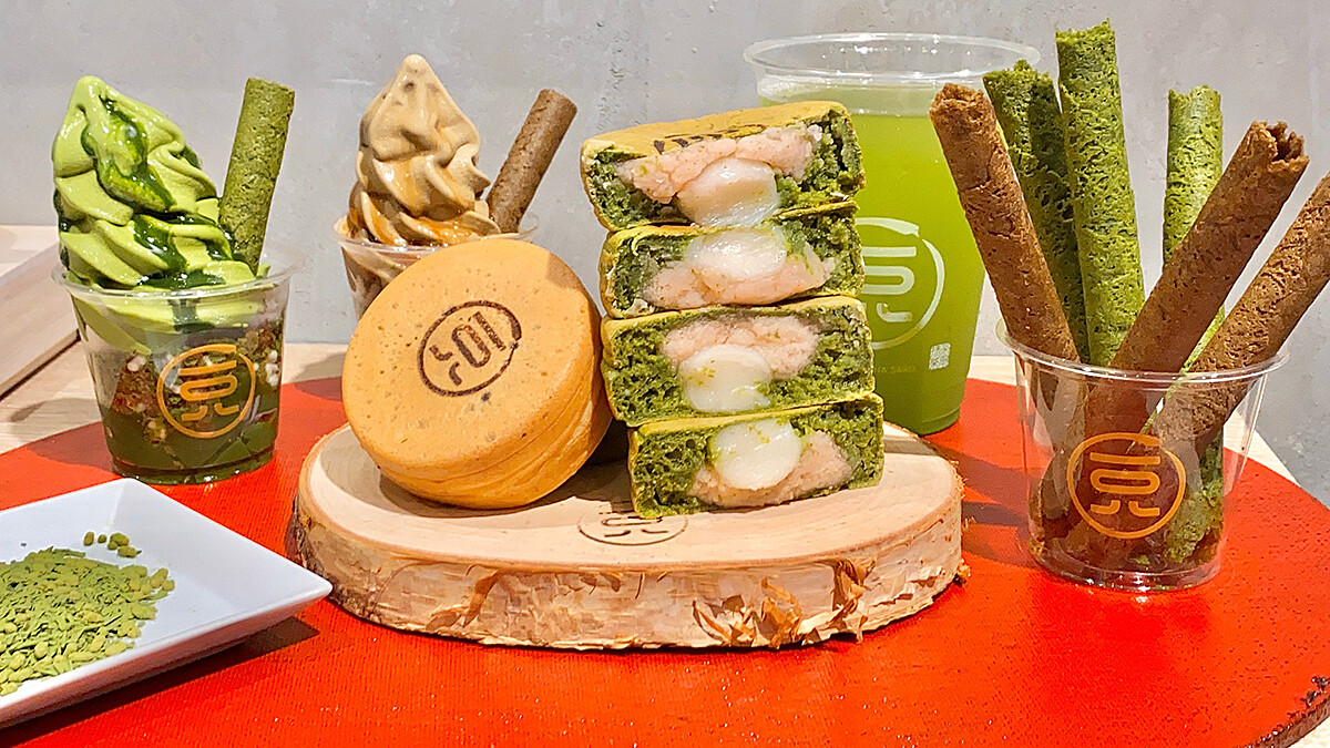 抹茶控必吃！一〇八抹茶茶廊推「櫻花白玉大判燒」，京站店限定抹茶蛋捲、焙茶聖代，還有冰淇淋買一送一優惠