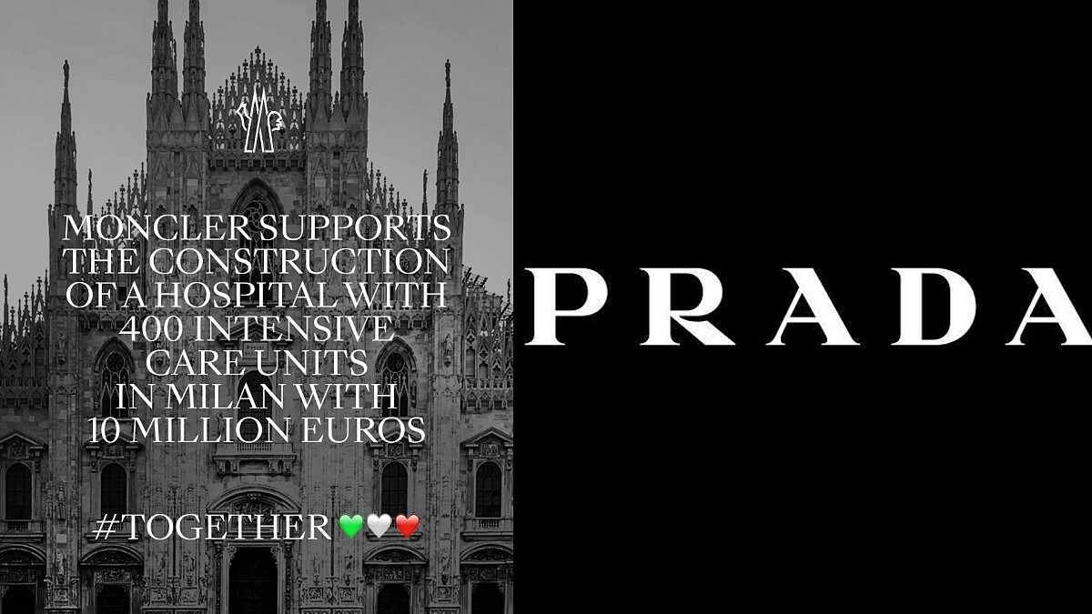 新冠肺炎重創義大利，精品捐款擴大醫療資源！PRADA捐重症加護病房、MONCLER捐台幣4億助改建ICU重症加護病房