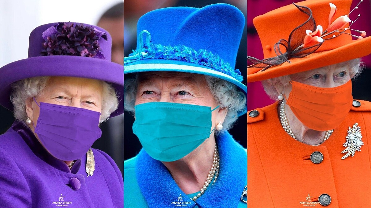 英國女王也戴口罩?堅持「One Tone」搭配,樂觀防疫