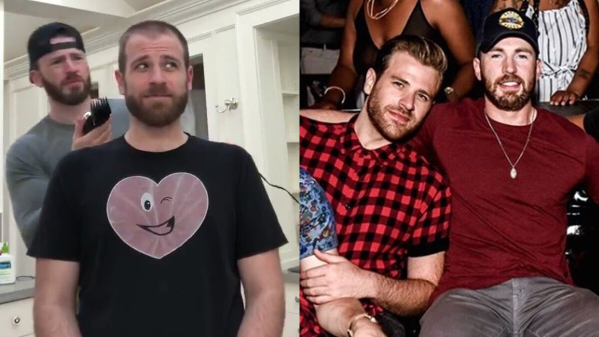 克里斯伊凡在家防疫不無聊！幫親弟弟剃頭拯救亂髮，網友喊：「好想要這麼帥的理髮師！」