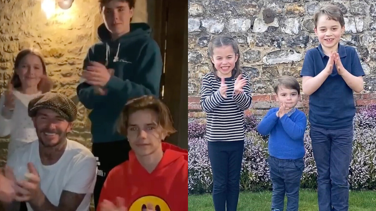 為所有醫護人員鼓掌加油！喬治王子3兄妹、貝克漢、007丹尼爾克雷格合體妻子瑞秋懷茲拍影片暖心應援