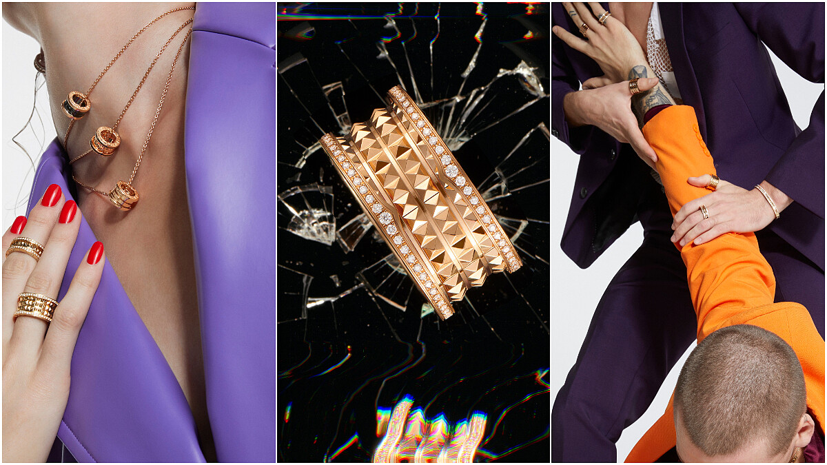 BVLGARI 寶格麗推出全新 B.zero1 Rock 系列，加了鉚釘簡直巨時髦，勁裝耍帥就靠這一咖， !