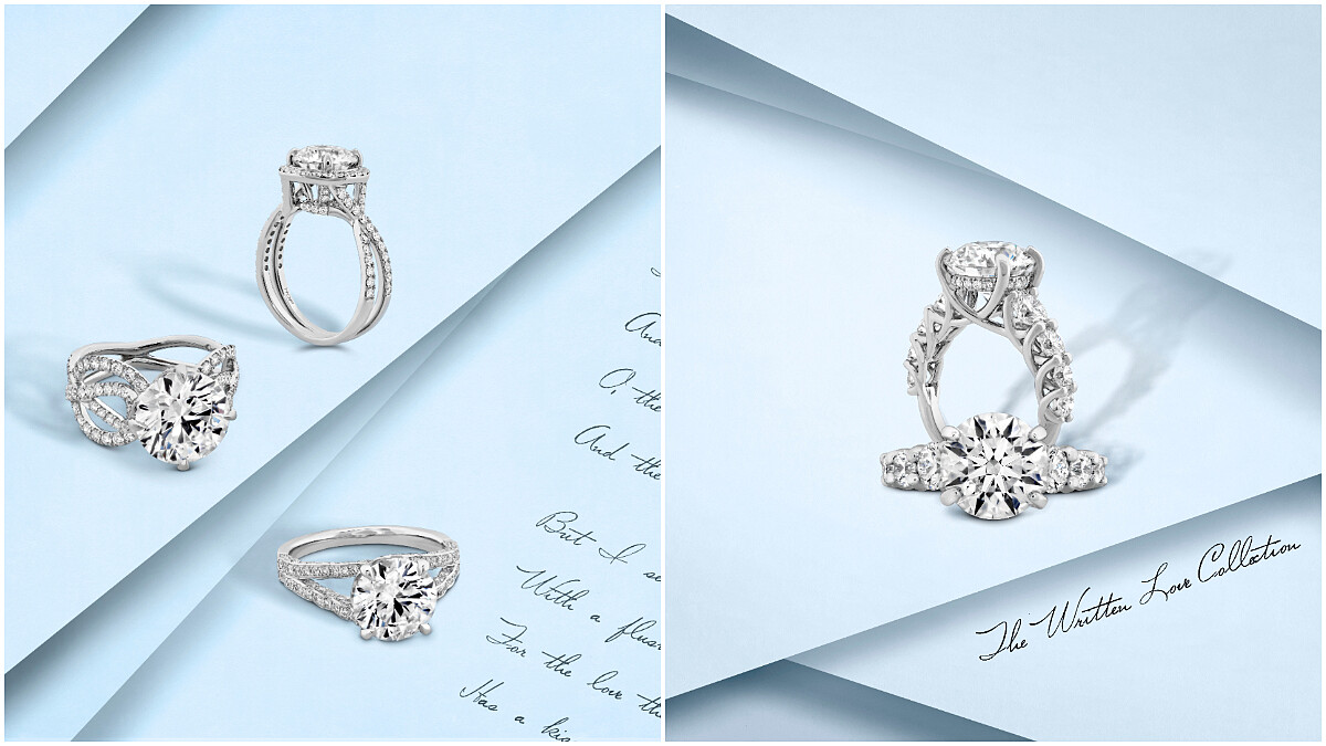 Hearts On Fire 全新 Written Love 系列把莎士比亞、珍奧斯汀作品裡的愛情故事收進鑽石裡，讓愛情跟文學巨作一樣永恆，超浪漫！