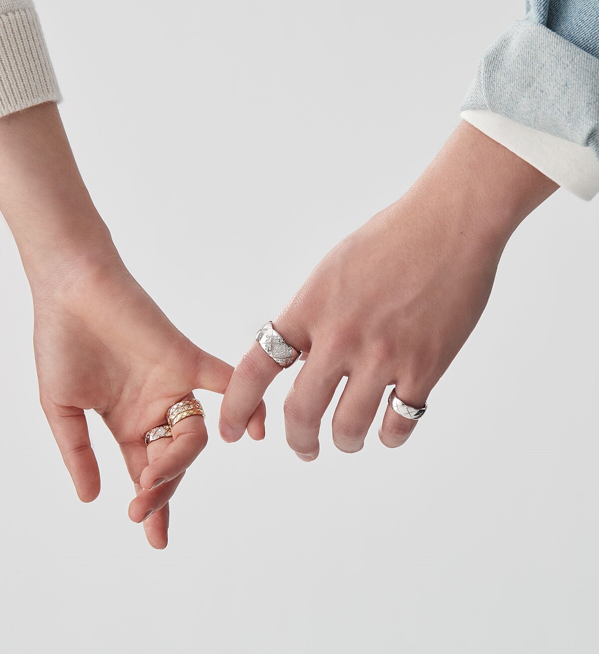 COCO CRUSH 高級珠寶系列戒指，all by Chanel。