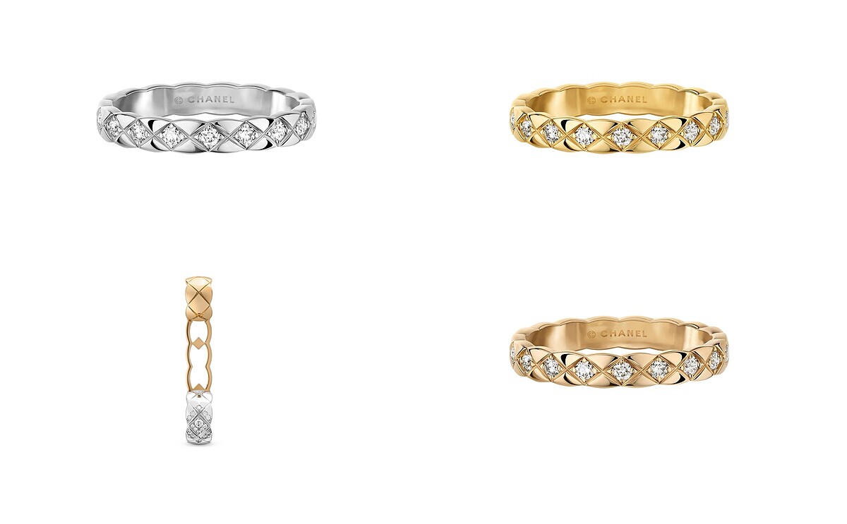 耳扣更是首次結合18K白金與 BEIGE米色金鑲嵌鑽石，宣示出珠寶當代摩登精神及細膩質感。