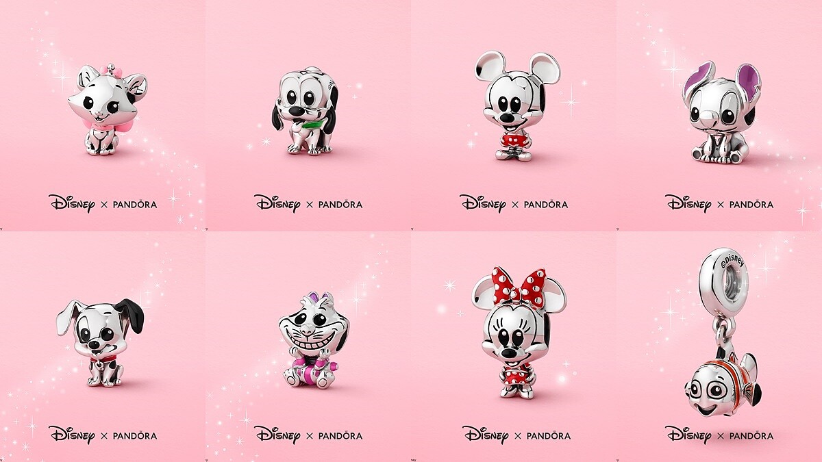 PANDORA再集合8位迪士尼經典人物！不只米奇、米妮，連布魯托、史迪奇、尼莫都來了
