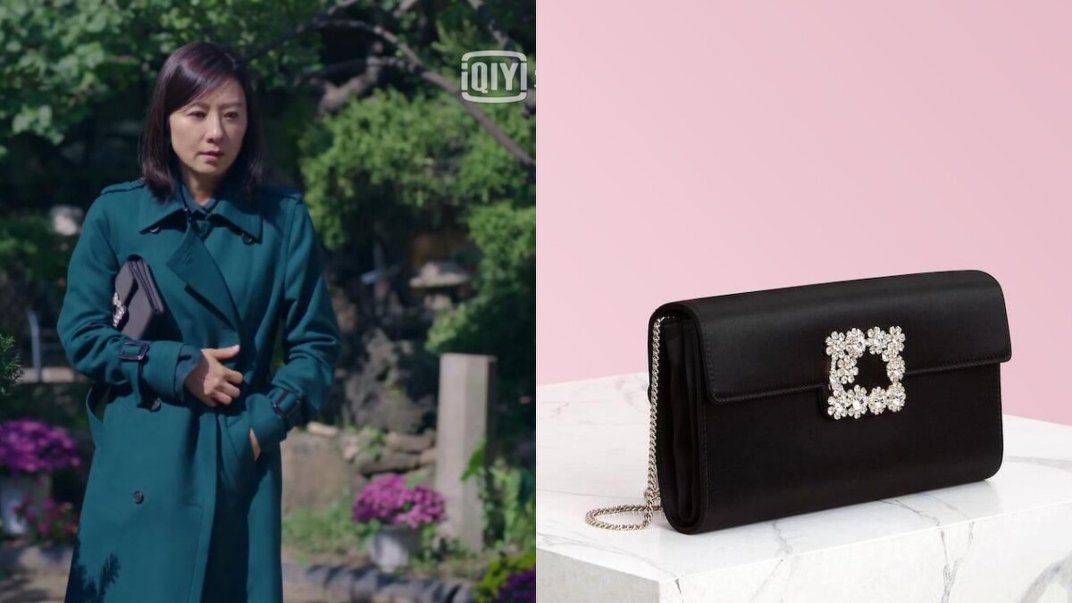 Roger Vivier Flower Strass緞面晚宴包(NT$61,600)