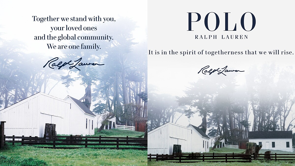 Ralph Lauren：團結能戰勝一切！不只做口罩，還捐3億元防疫基金，幫助員工、美國時尚圈