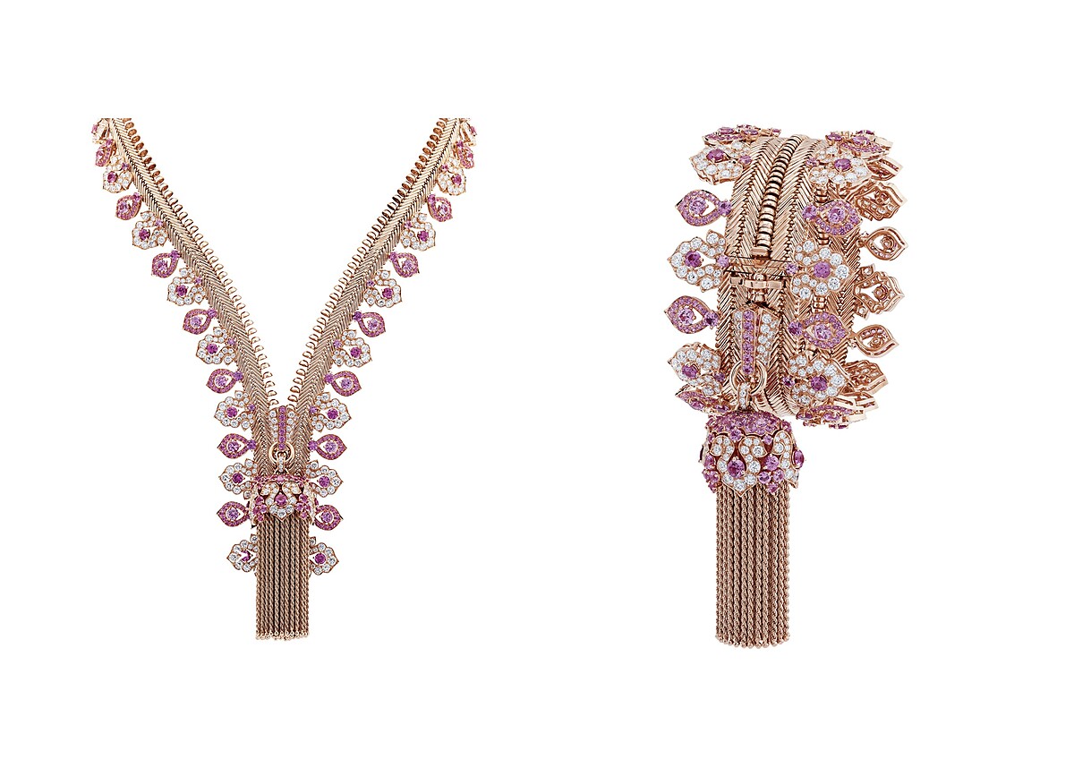 Zip Antique Lotus 項鍊。