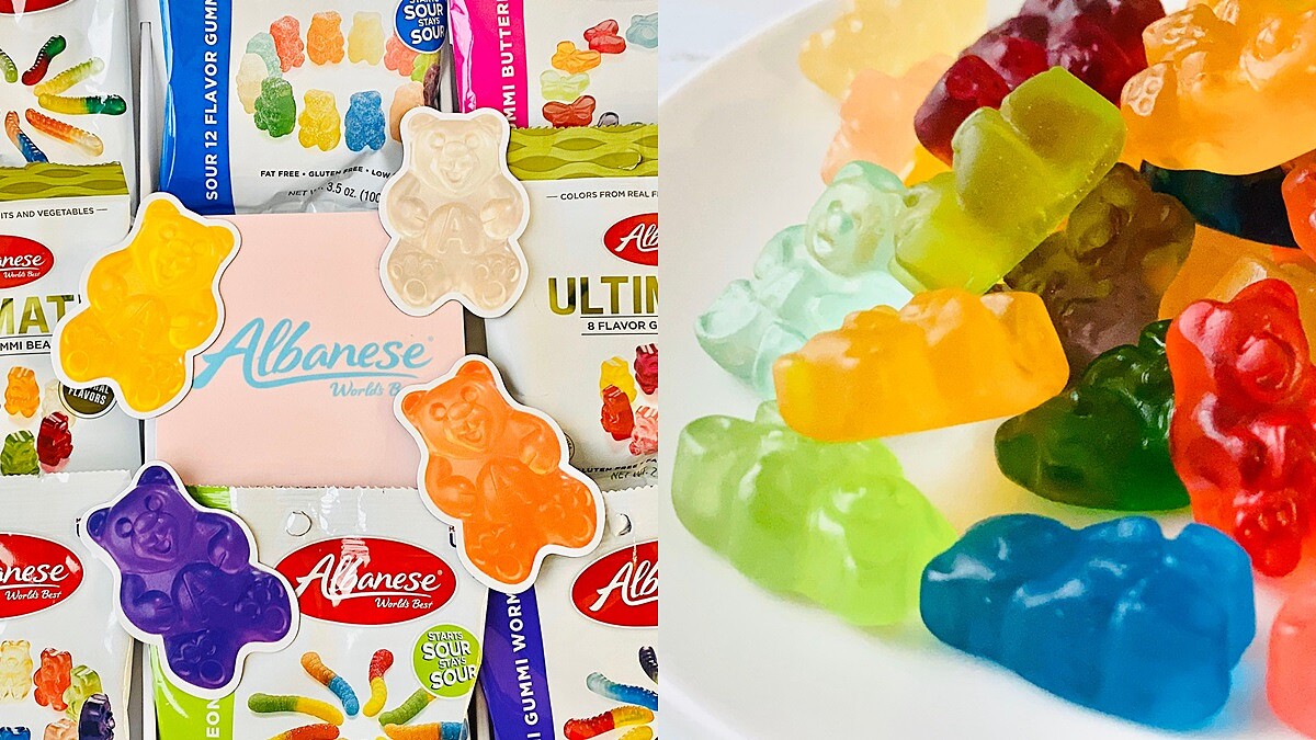 世界最好吃！Albanese小熊軟糖天然無添加繽紛登場，還有漸層小蟲、超萌蝴蝶少女心大爆炸
